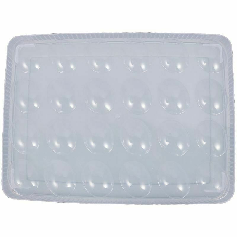 1X(plastic Egg box kitchen egg storage box 24 Grid Eggs holder Stackable fre7W1)