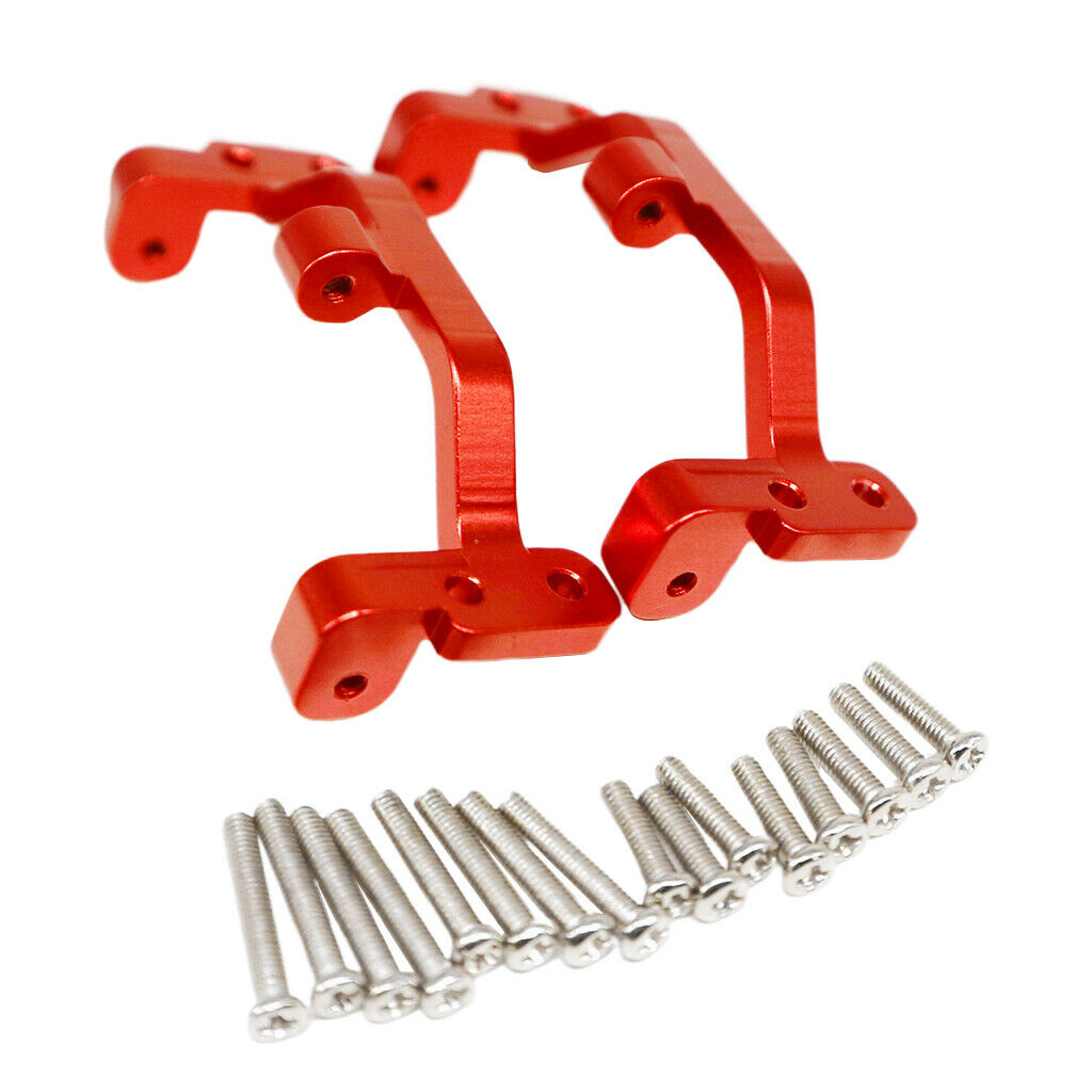 2pcs Alum Alloy 1:12 Pull Rod Base Seat for D90 MN-90 MN-91 RC Car Parts Red