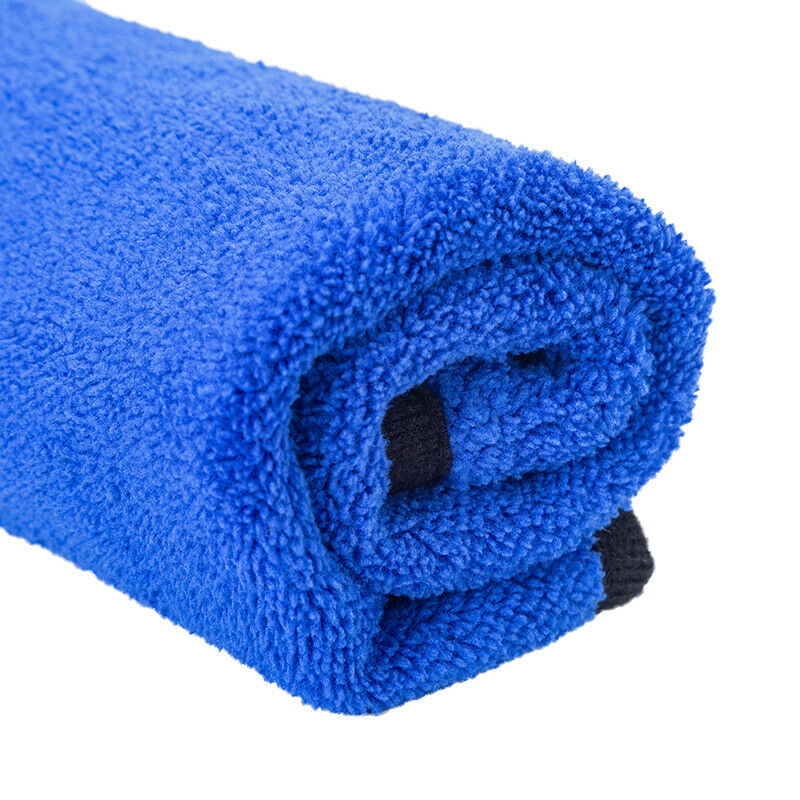 Bule Auto Wash Microfiber Towel Auto Cleaning Drying Cloth Hemming Absorbent