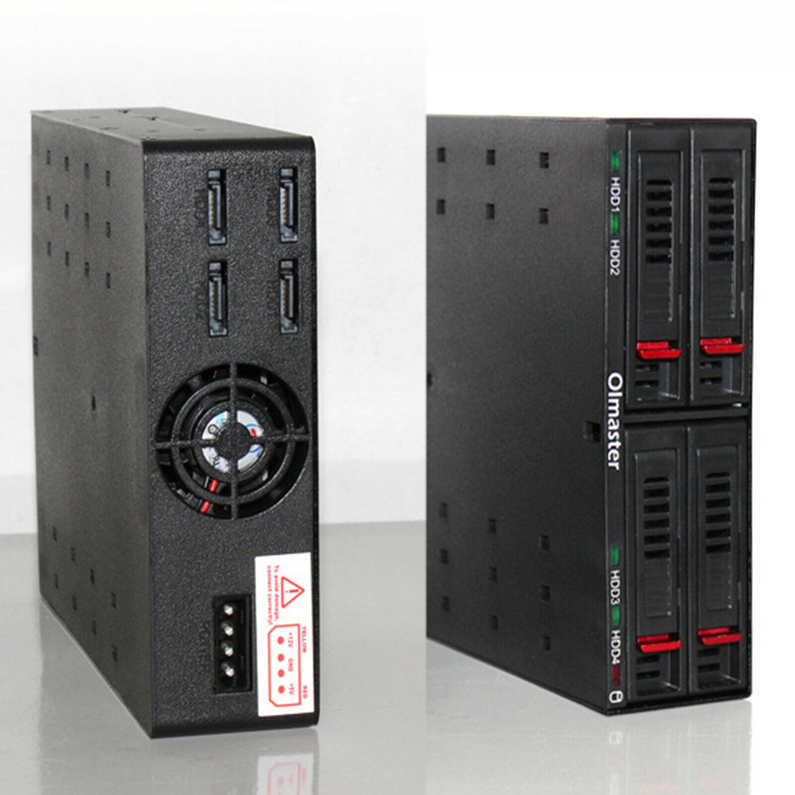 HE-2006 SATA Internal Rack 4x2.5" Hard Drive Case HDD SSD Enclosure Cover