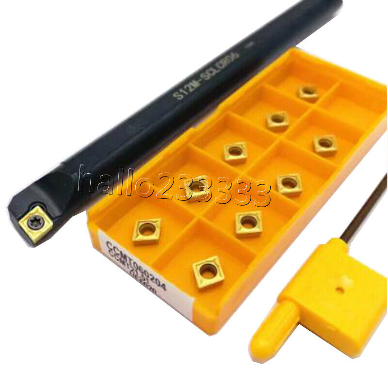 S12M-SCLCR06 Internal Lathe Boring Bar Turning Tool + CCMT060204 BP010 insert