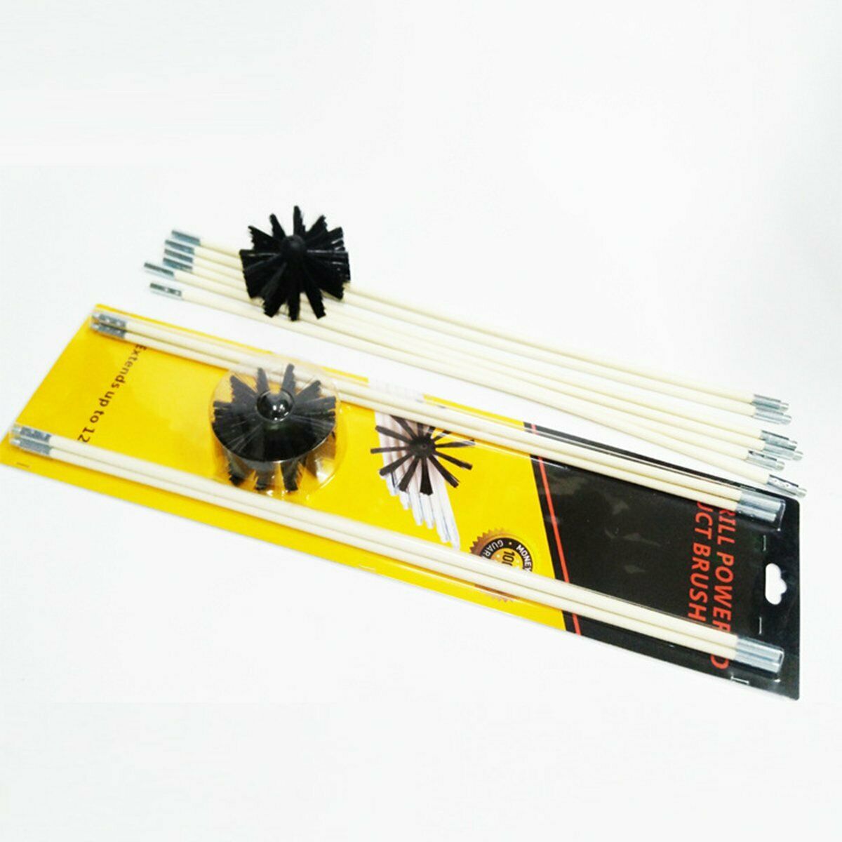 Chimney Cleaner Brush Cleaning Rotary Sweep System Fireplace Rod Kits