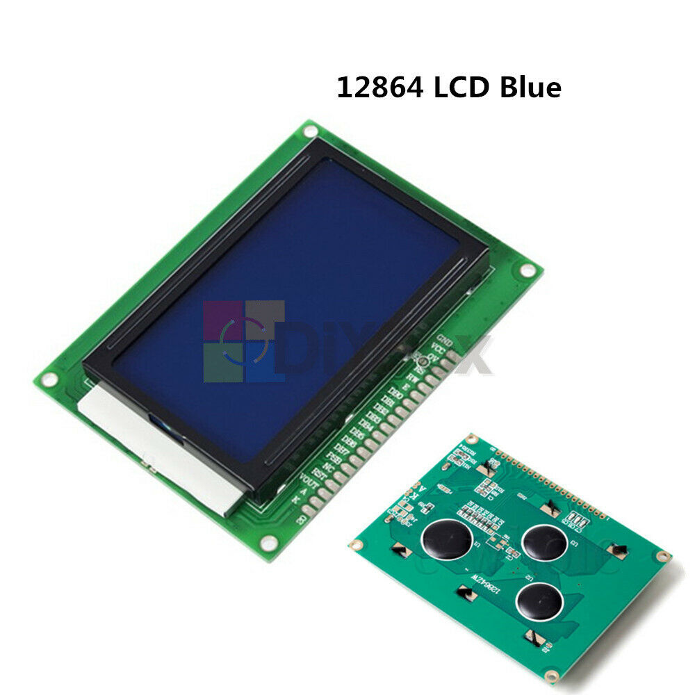 5V 12864 LCD 128x64 Dots Graphic LCD Display Matrix Module Blue Backlight