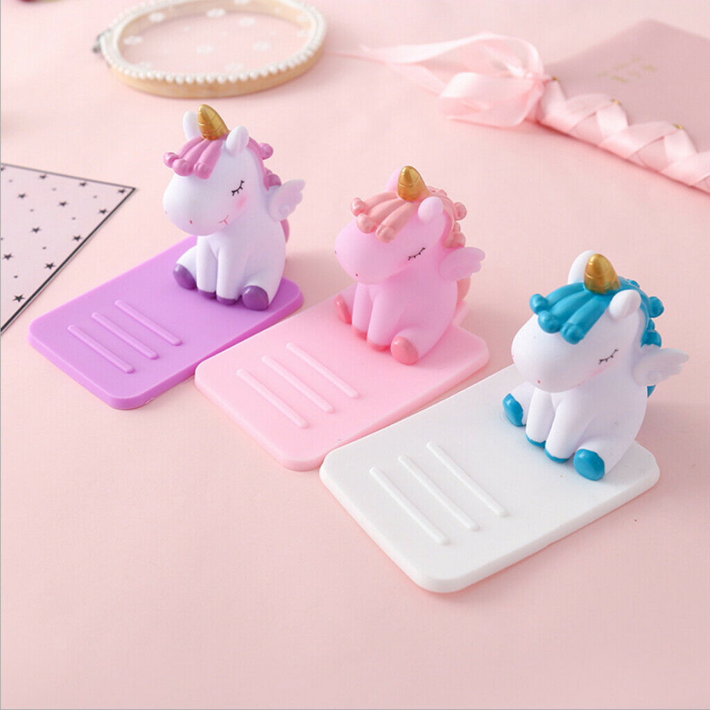 2Piece Phone Holder Cute Rubber Cell Phone Holder Office Desk for Girls