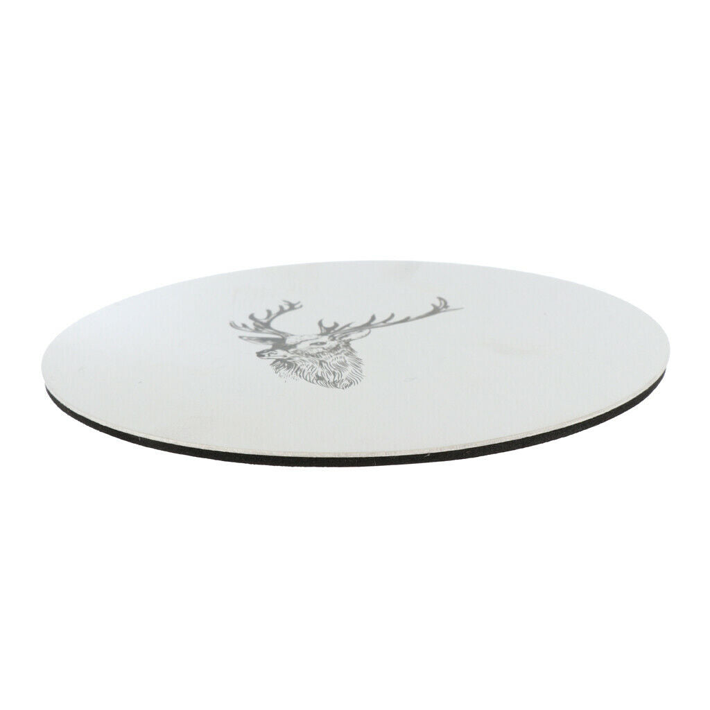 Stainless Steel Round Coaster Cup Mat Pad Placemat Drink Glass Mat Elk