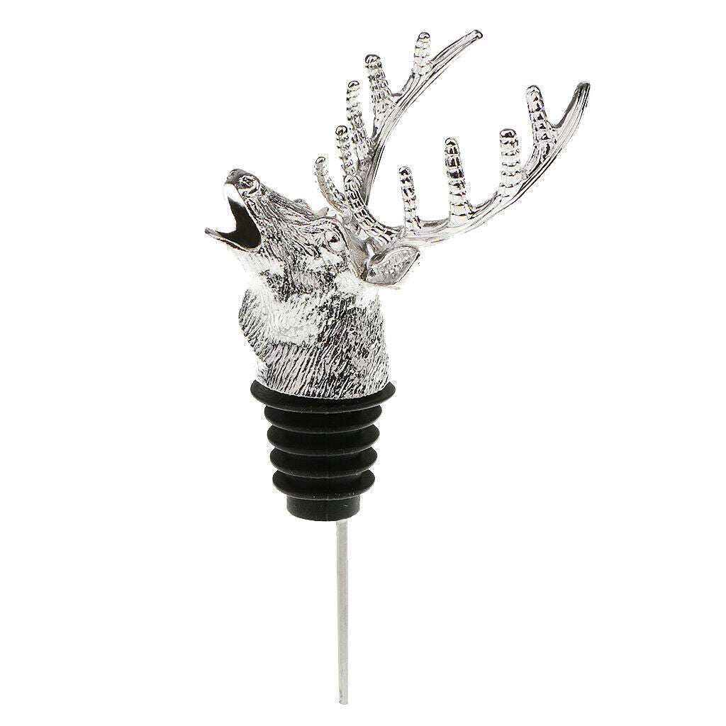 Wine Pourer Shaped Deer Head Decorative Accessory For