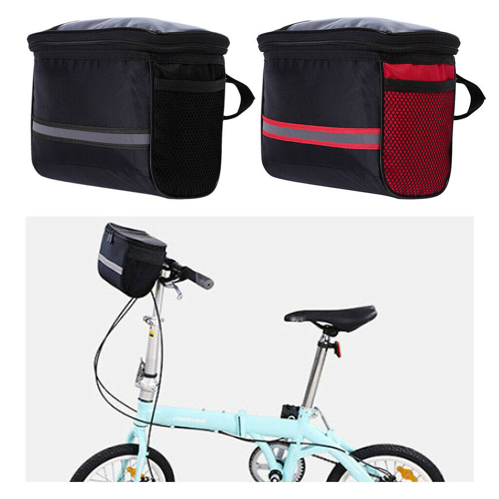 2Pcs Bike Handlebar Bag Bicycle Bag Holder Organizer Storage Riding Pouch