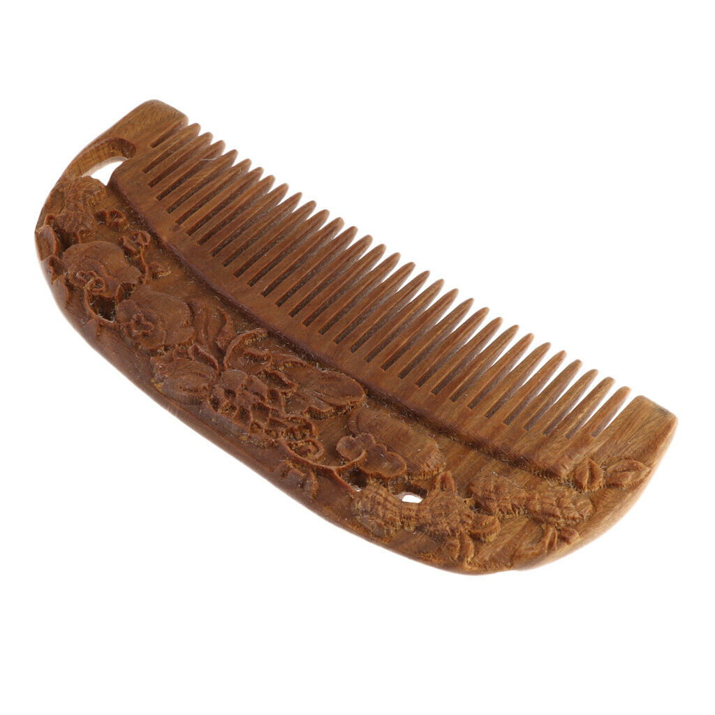 Handmade Sandalwood Comb Pocket Wooden Hair Brush for Men Women Kids L13-3