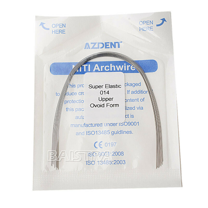 50 Bags Dental Orthodontic Arch Wires Round Super Elastic Niti 014 Upper AZDENT