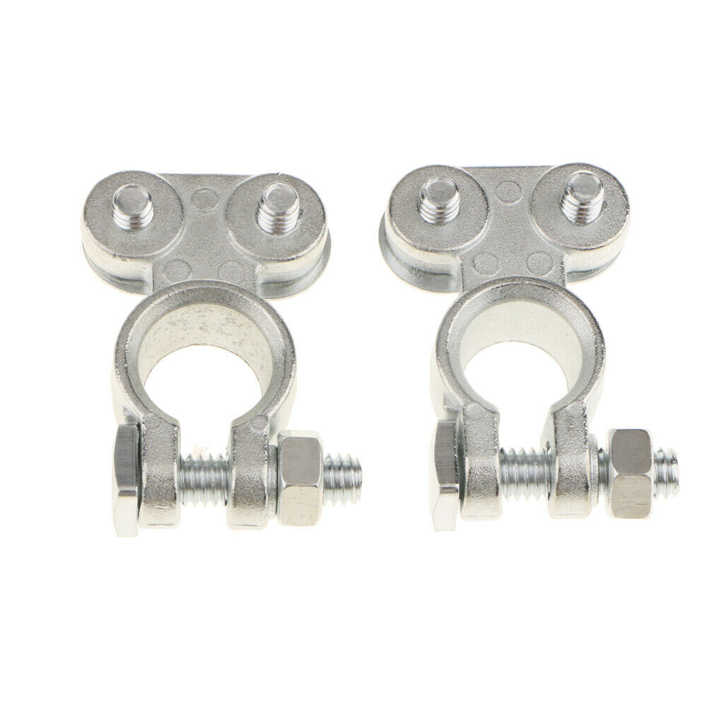 Battery Terminals Positive & Negative Clamp Connectors for Motorcycle Car