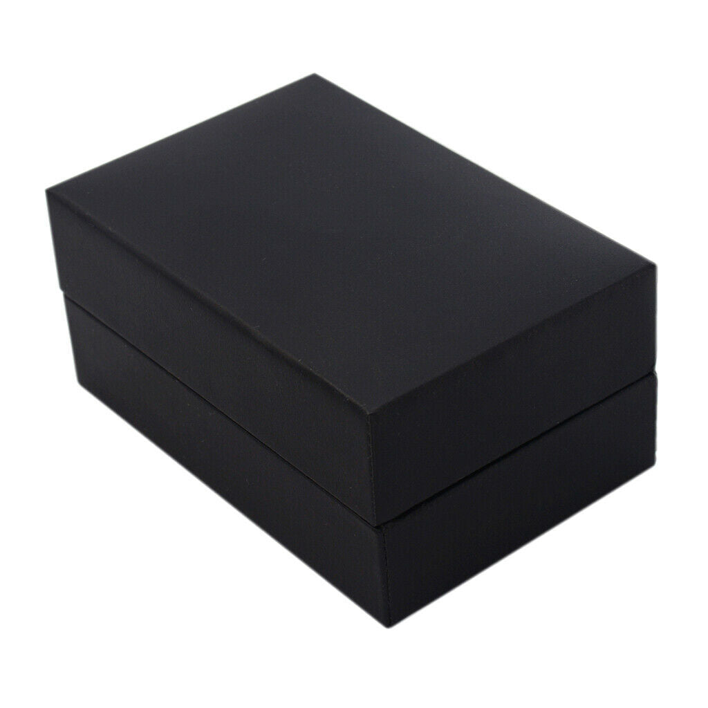 Cuff Links Cufflinks Holder Storage Mens Jewelry Gift Display Box Case Black