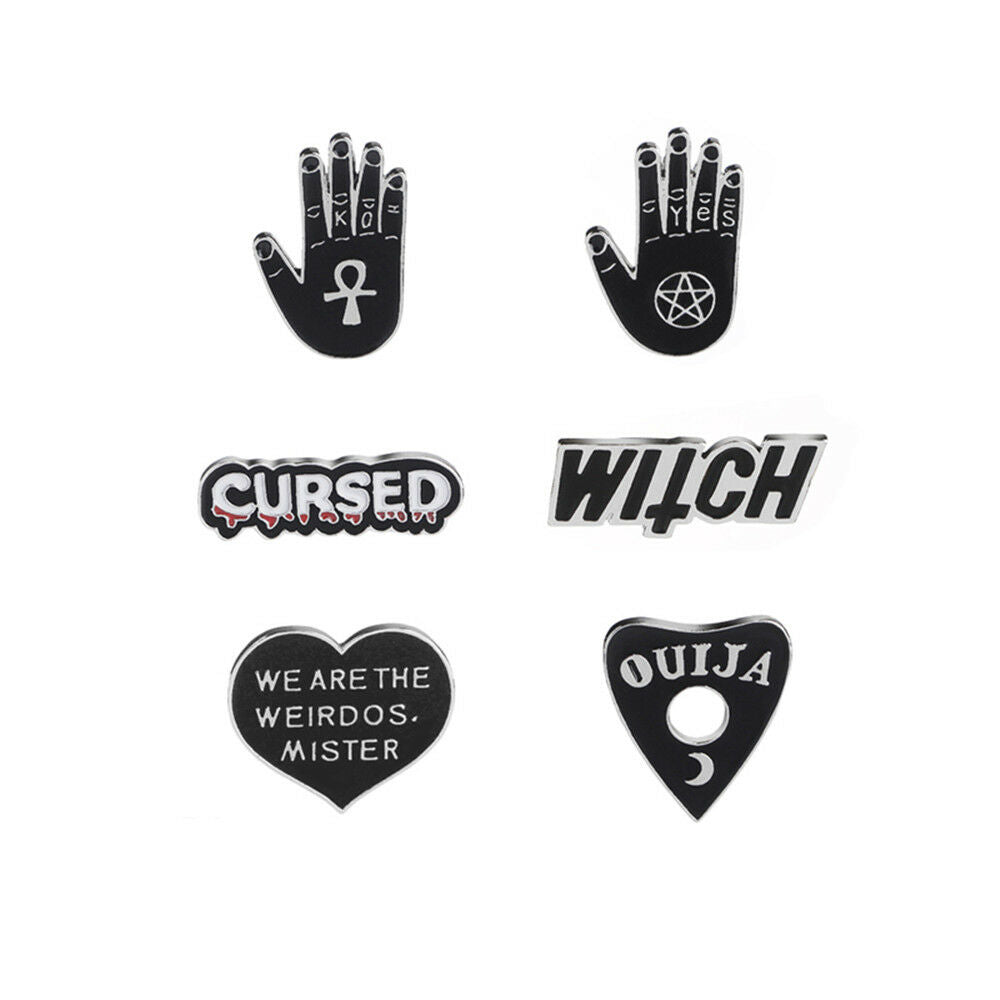 Unisex Zinc Alloy Material Material 6pcs/set Bandage Jeans Bag Brooch Pin Gift