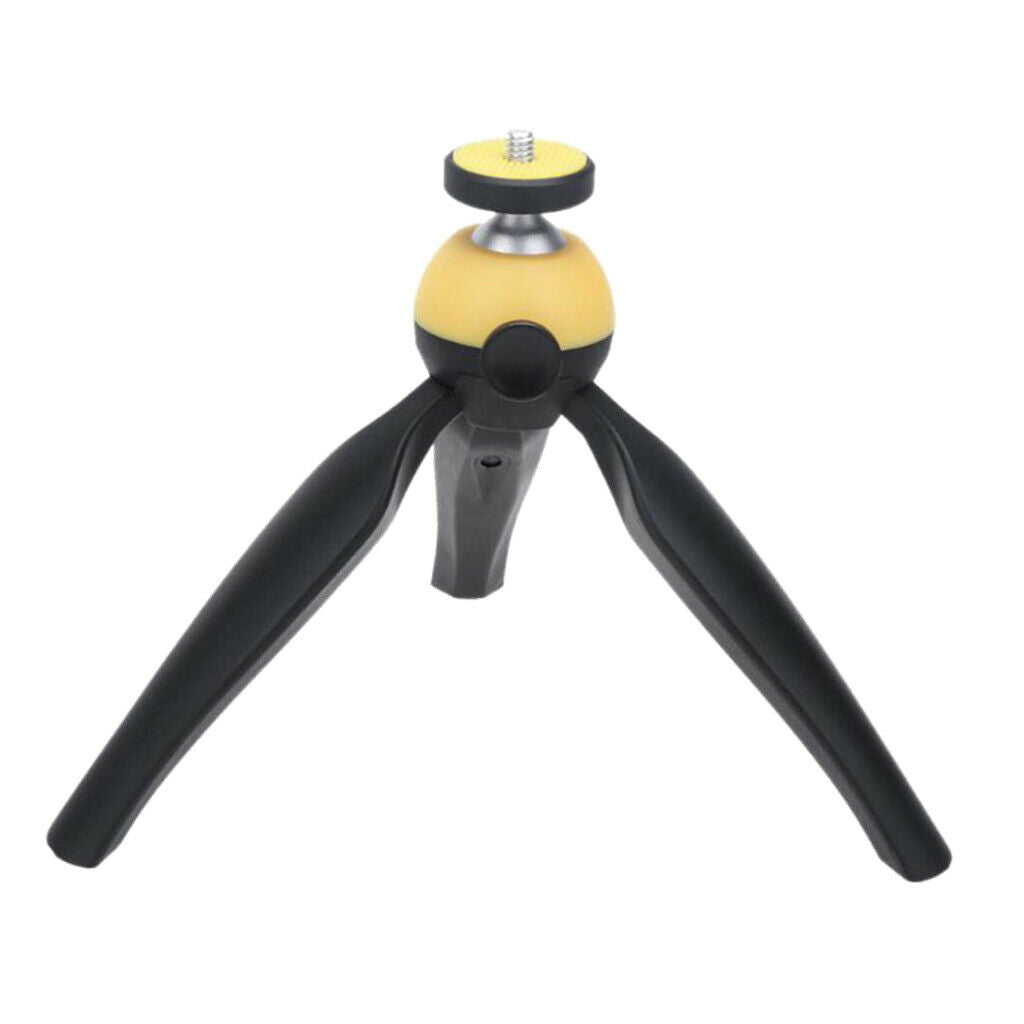 Portable Mini Travel Tabletop Tripod Stands Holder For Digital Camera Yellow