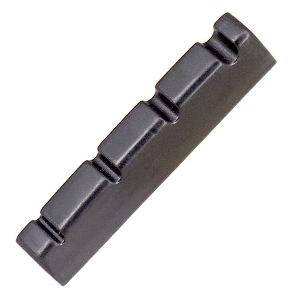 Exquisite Slotted Nut for 4 String Guitar Bass Bridge Parts Black