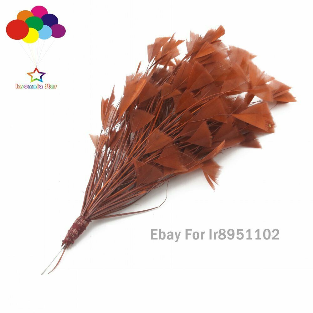 Coffee 1 Pcs 30 CM Turkey Feathers for DIY Jewelry Wedding Party Decor Crafts