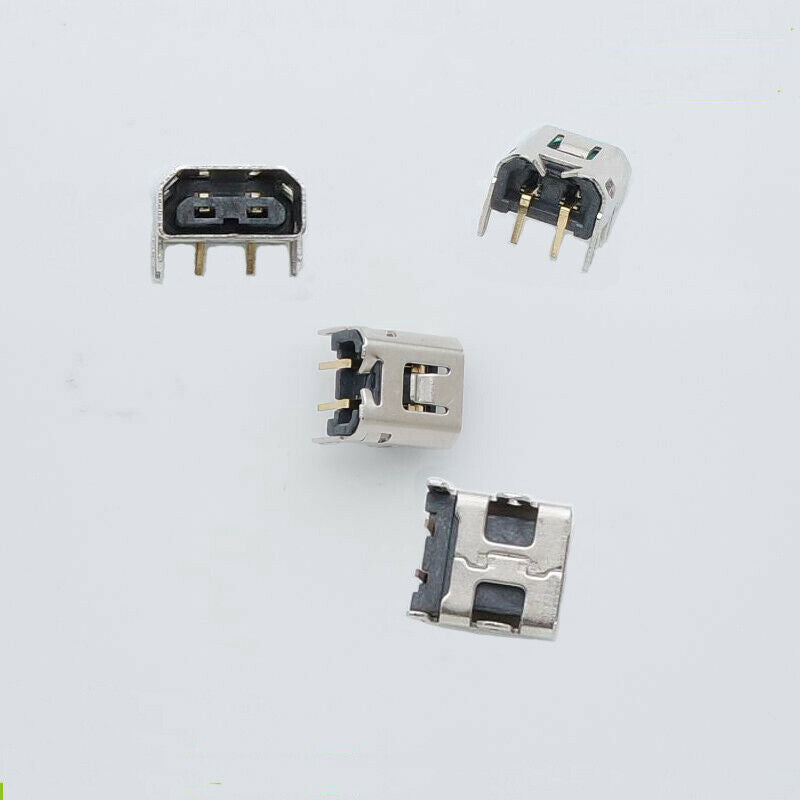10pcs for Wii U AC Adapter Charging USB Port power charger socket Connector Part