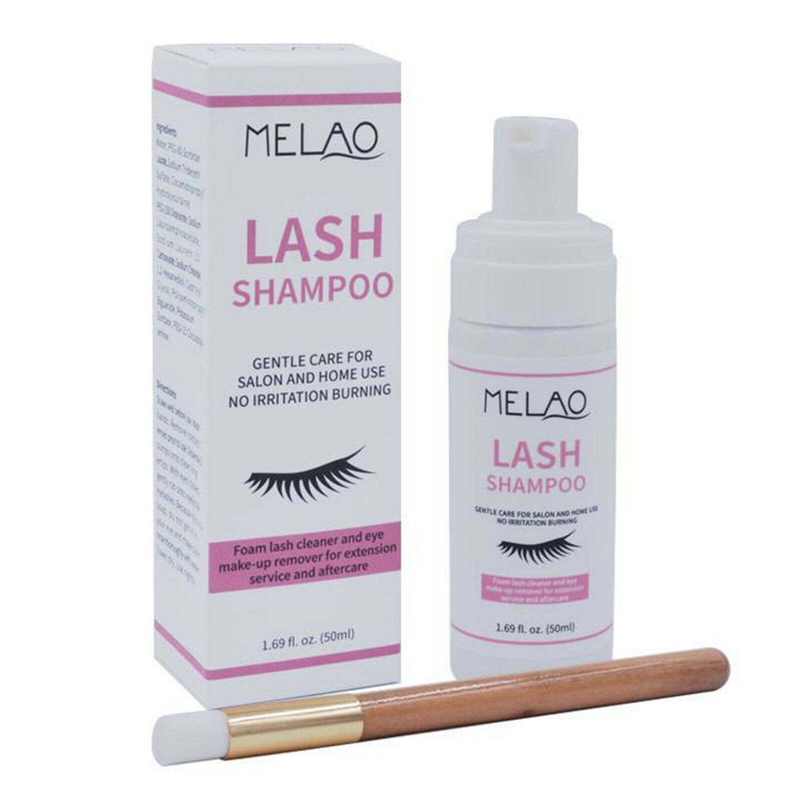Eyelash Extension Shampoo 50ml 1.69fl.oz Lash Foam Foaming Cleanser Gentle