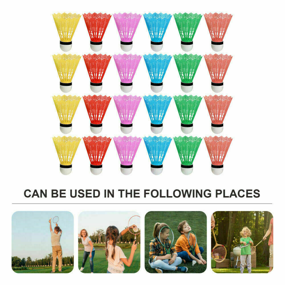 12x/Set Colorful Shuttlecocks Sport Games Badminton Foam Colorful Balls Plastic