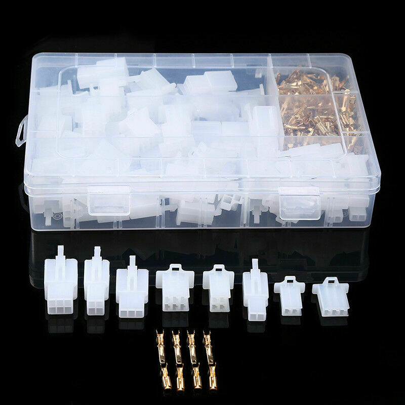 40 Pcs 2/3/4/6 Pin Wire Connectors Plugs 2.8mm Motorcycle Car Auto Electrical