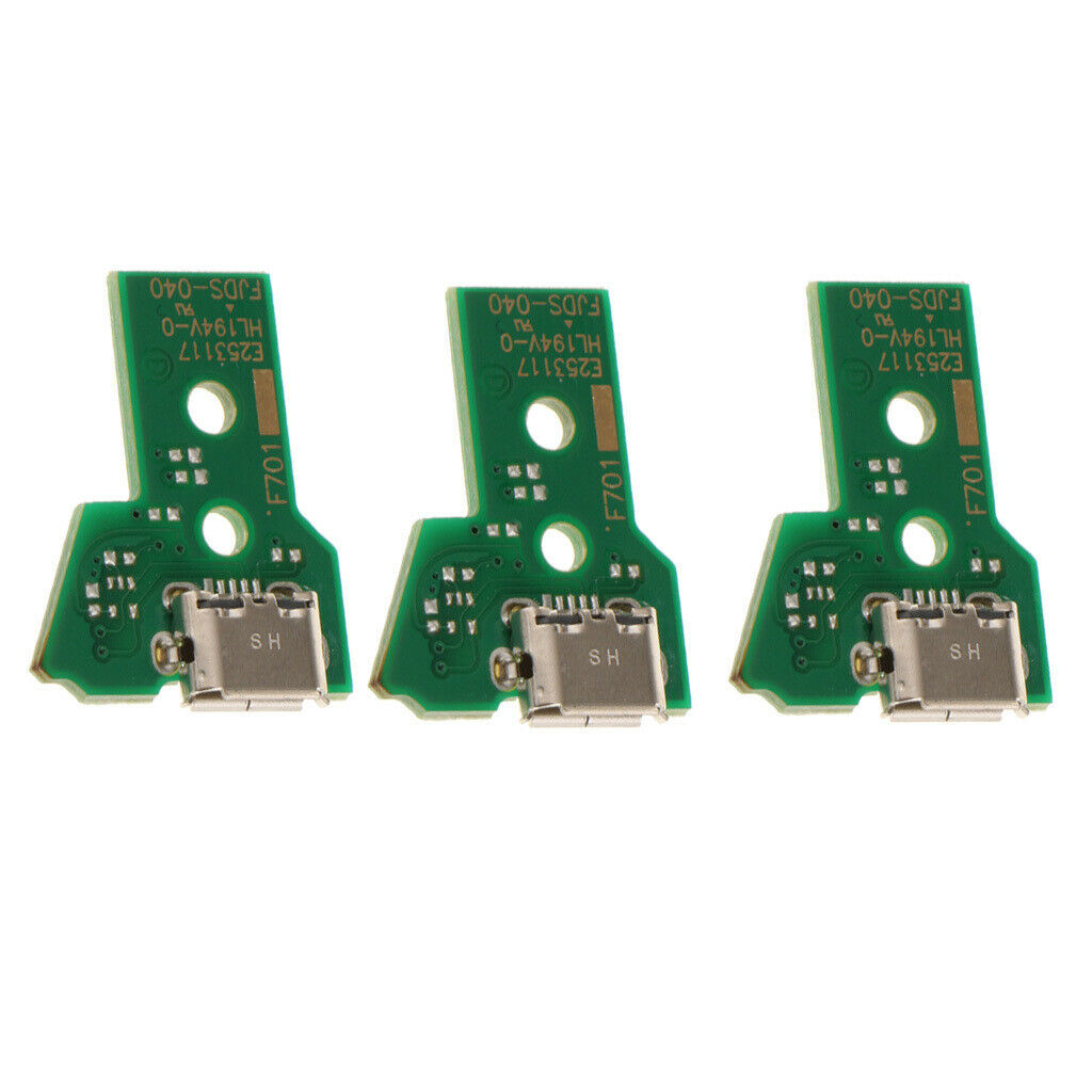 3x 12Pin USB Charging Port Socket Board JDS 040 for Sony PS4 Pro Dualshock 4
