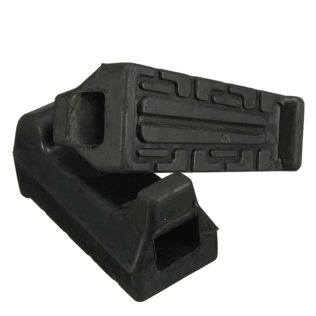 2 Piece Motorcycle Front Rubber Footrest Fits for Yamaha YBR125 All Years
