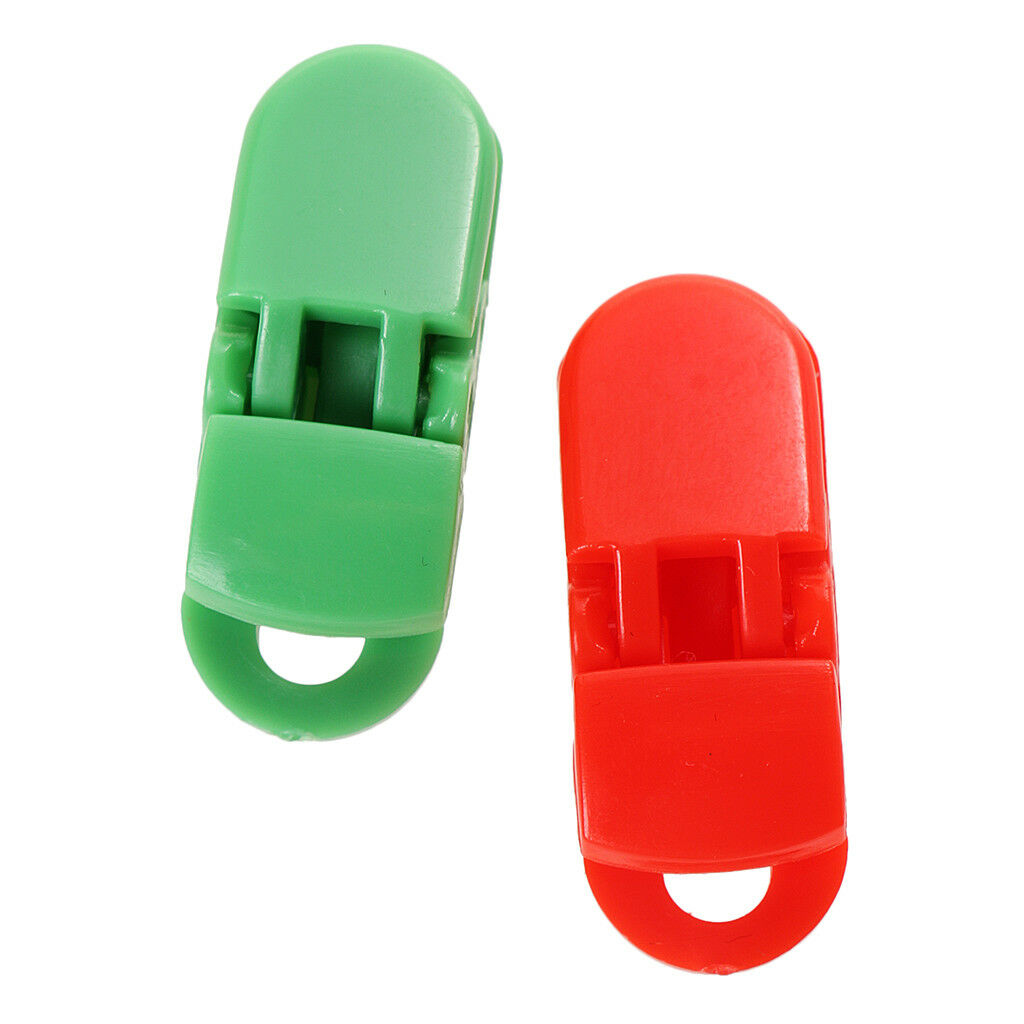 10xBaby Kids Plastic Pacifier Clips Soother Dummy Style Badge Holder