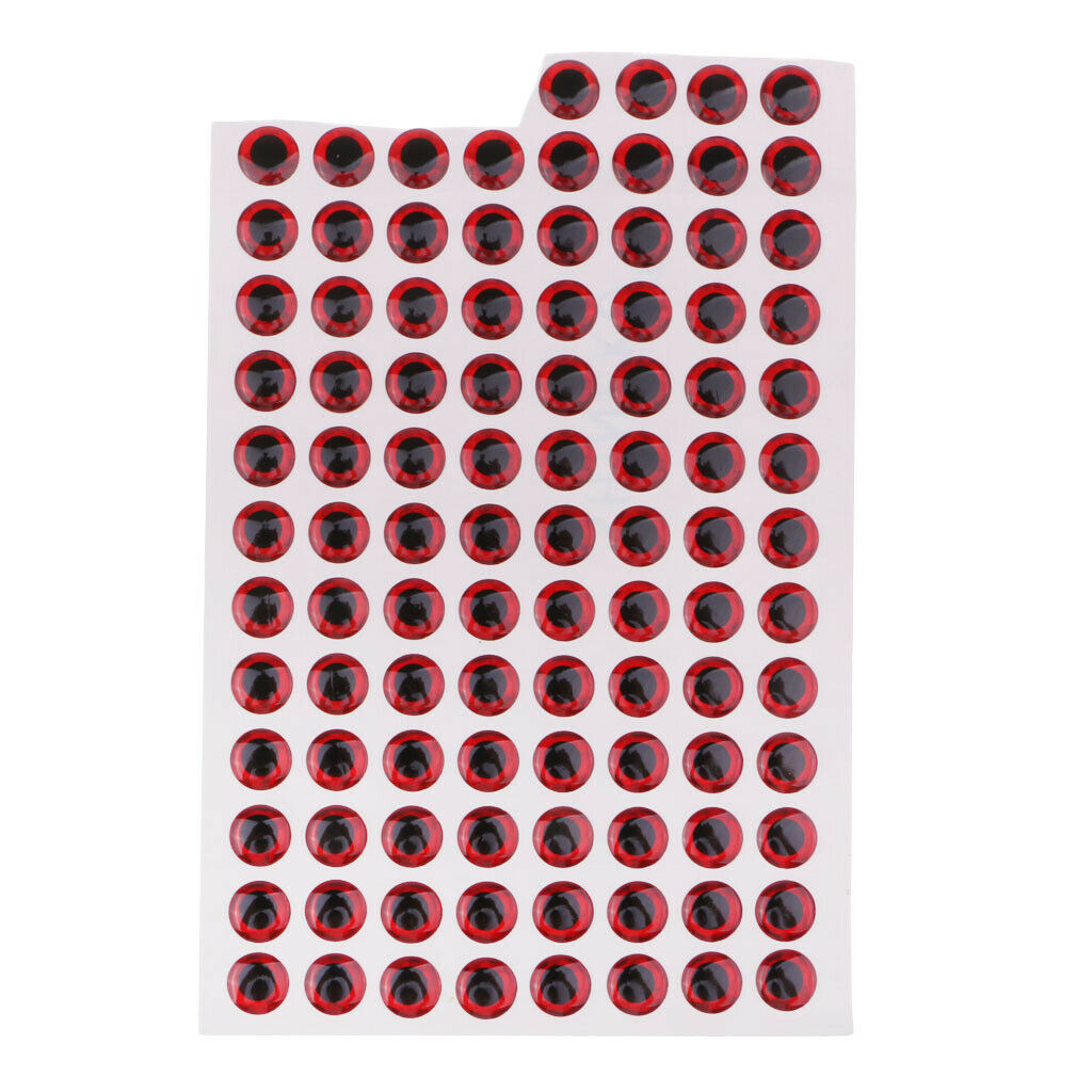 200 Pcs Waterproof DIY Fishing Lure Eyes Self Adhesive Fly Tying