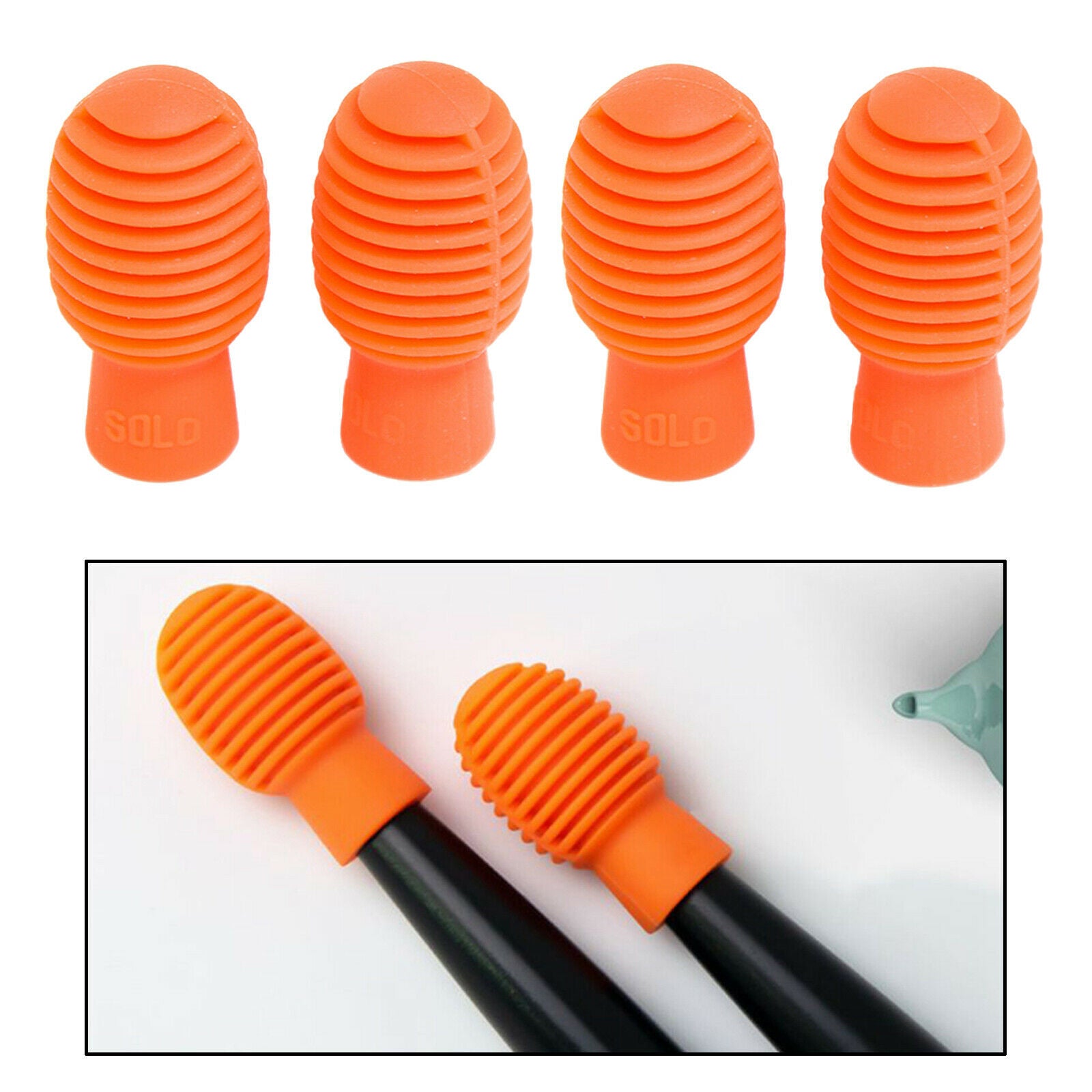 Drumstick Head Sleeves Musical Instruments Accessory 17x33cm Portable Orange