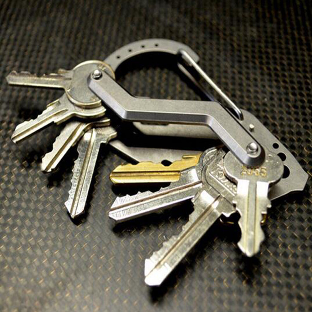 Multi Tool Key Holder Wrench Quickdraw Carabiner Stainless With Bottle Ope.l8