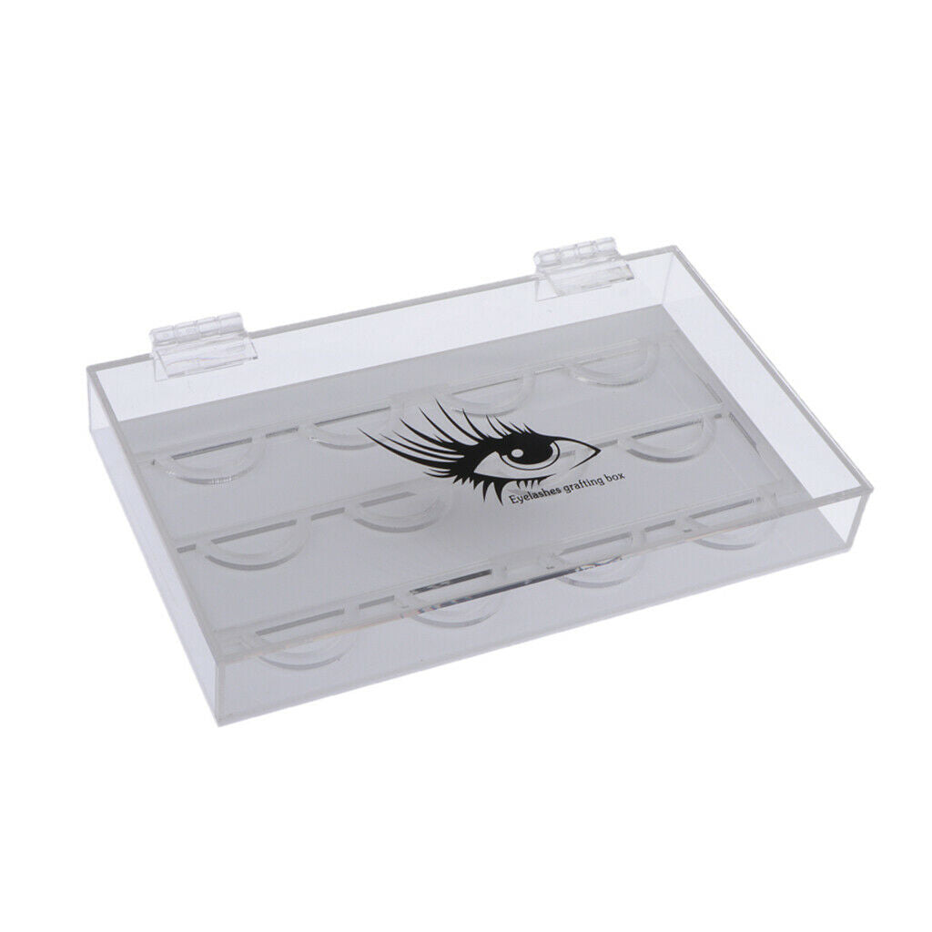 Clear False Eyelash Storage Display Box Container Holder Compartment Case