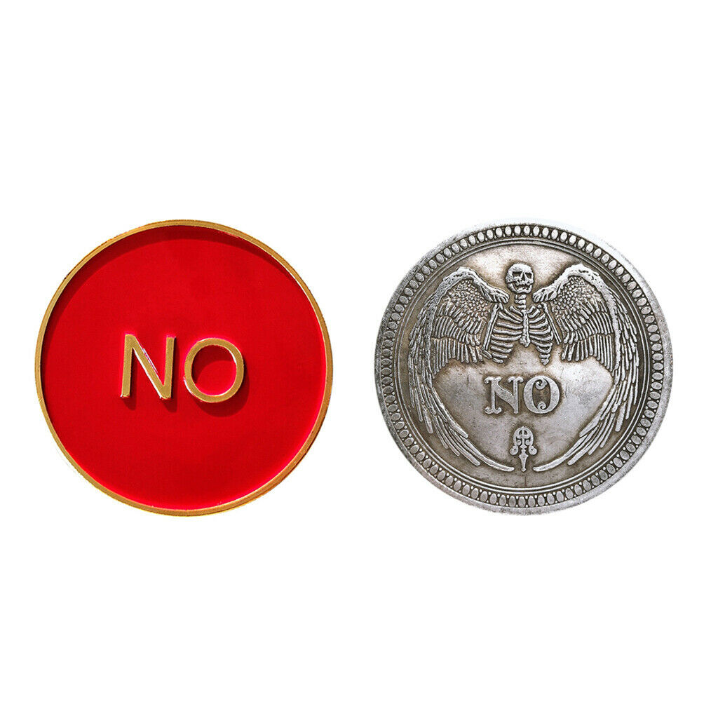 Set 2 Yes No Make Decision Lucky Coins Set Souvenir Business Holiday Art Gifts