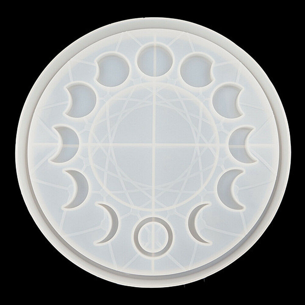 Lunar Eclipse Moon Phase Disc Silicone Mould DIY Epoxy Casting Clock Dial Molds