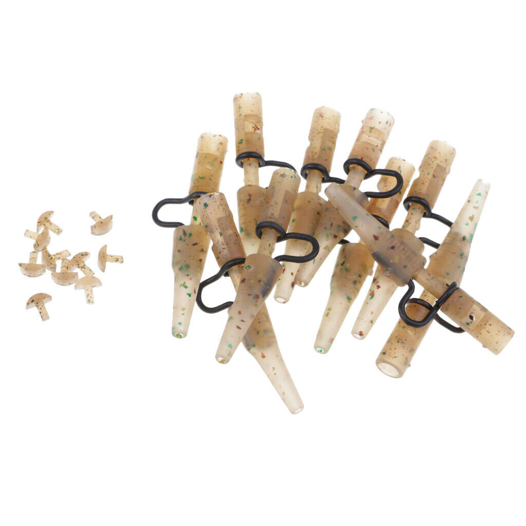10pcs Carp Fishing Heavy Duty  & Tail Rubber Accessories
