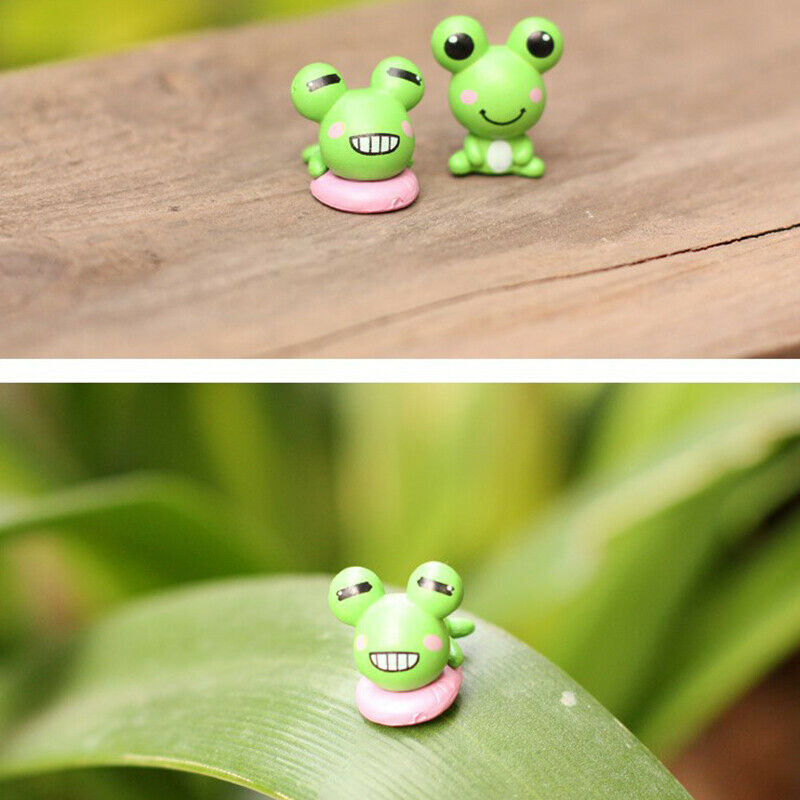2PCS Frog Lover Animal Decoration Easter Micro Landscaping Decor DIY Acce.l8
