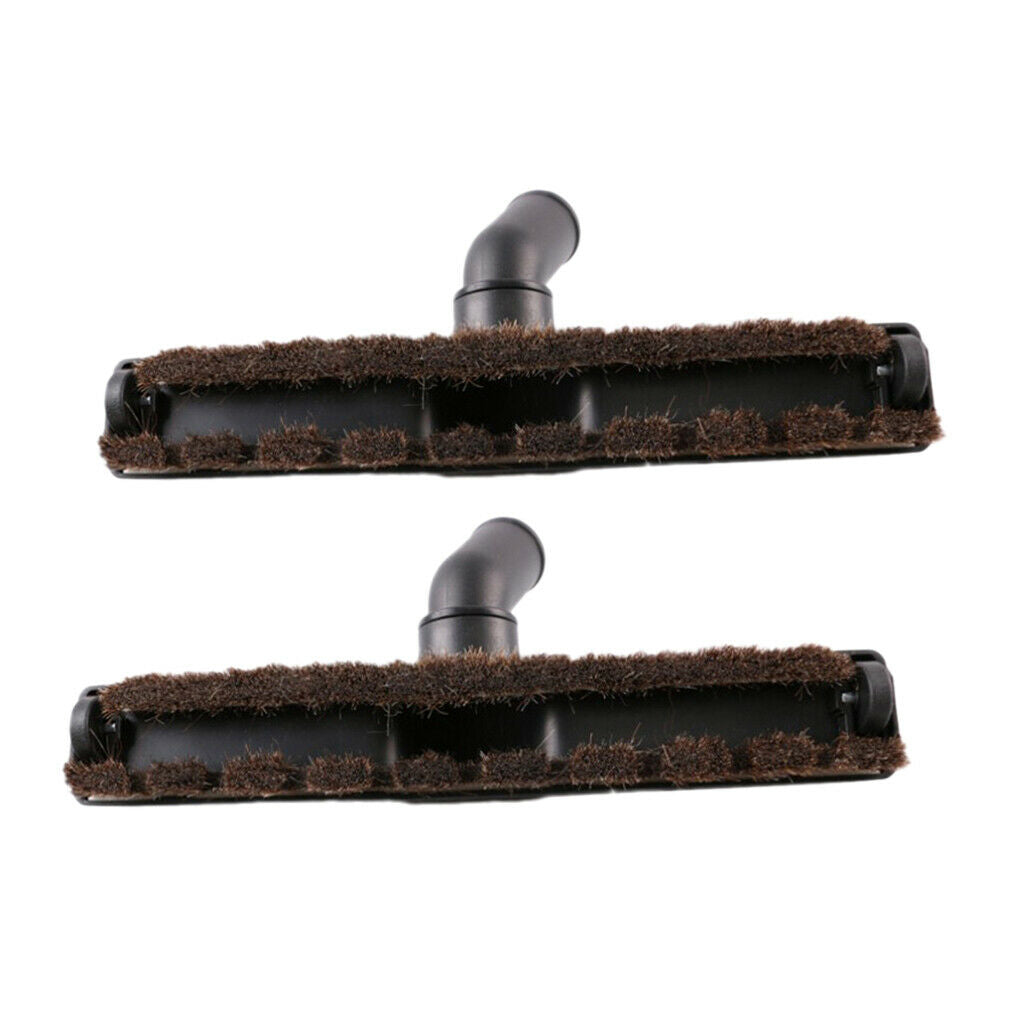 2x Universal Vacuum Clearner Attachment Horsehair Floor Brush Head 32mm Dia.