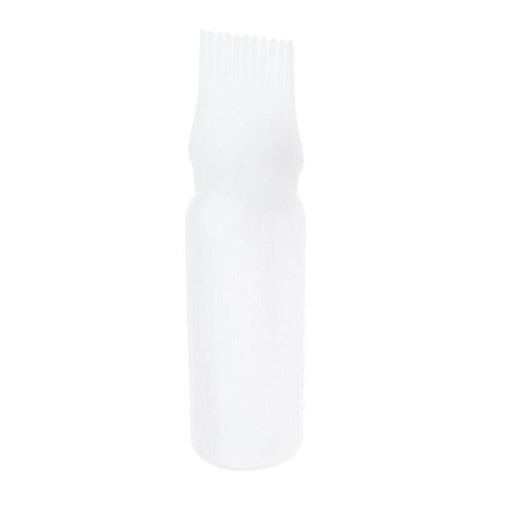 10Pcs 60ml Hair Dye Bottle Applicator Scalp Treatment Highlight Comb White