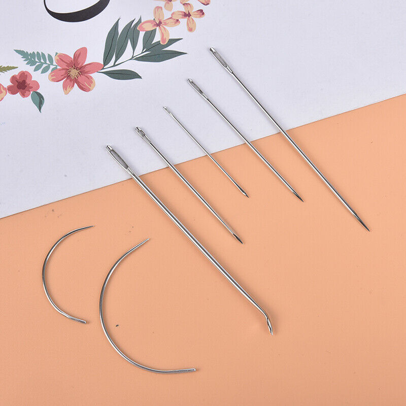 7pcs/Set Hand Repair Upholstery Leather Carpet Curved Sewing Needle Croch.l8