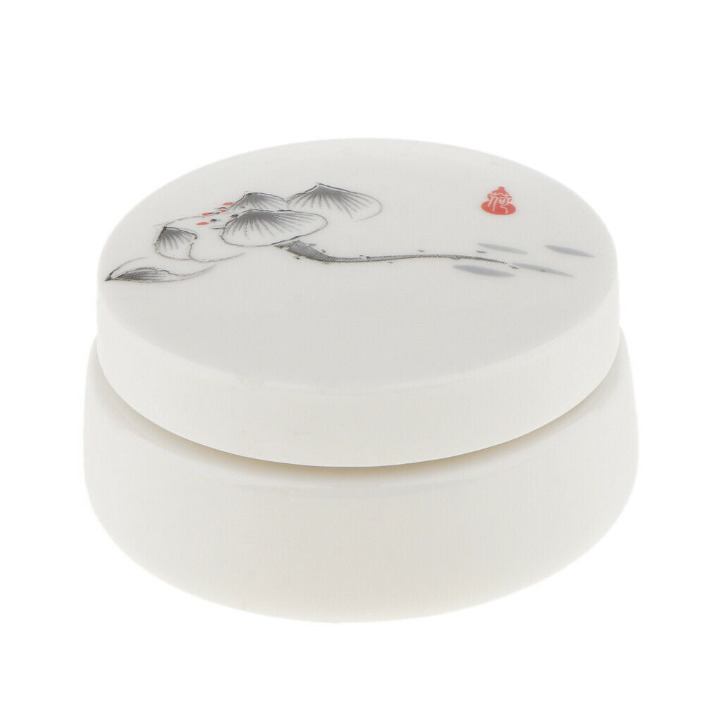 Empty Ceramic Loose Powder Makeup Case Jewelry Tea Tin Pot Containers 50g