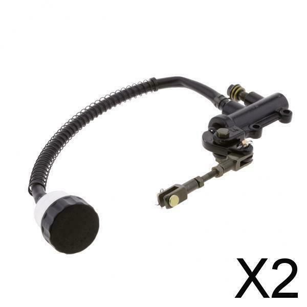 2X Universal ATV Motorcycle Rear Brake Hydraulic Master Cylinder Pump
