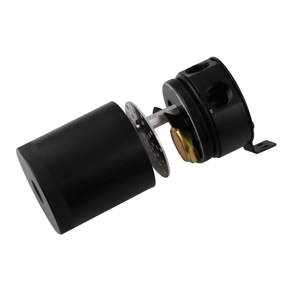 Universal Compact Baffled 2-Port Oil Catch Can Tank Air-Oil Separator