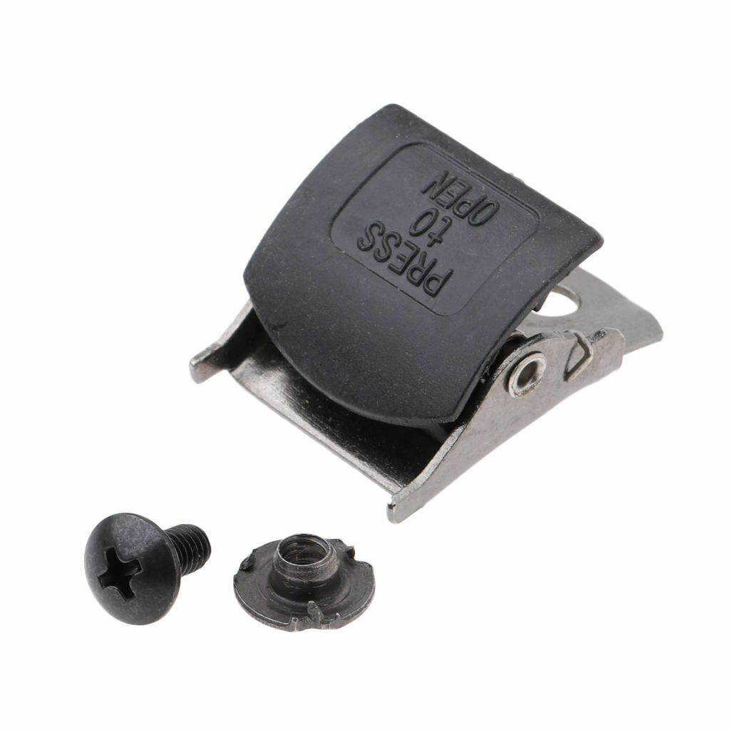 2pc Replacement PP Inline Skate Strap Buckle w/ Screws Nut Clamp Mend Repair Set