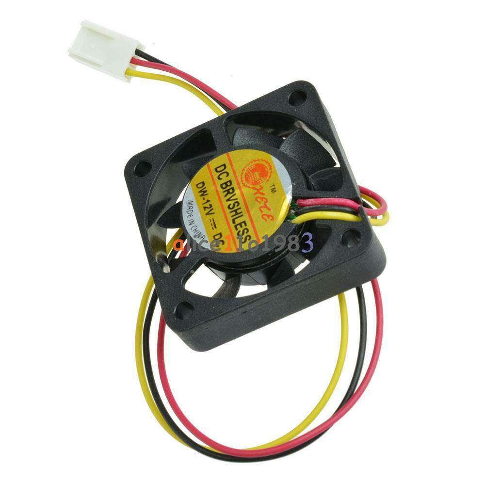 10Pcs 3 Pin 4cm Computer CPU Cooler Cooling Fan PC 4cm 40x40x10mm DC 12V