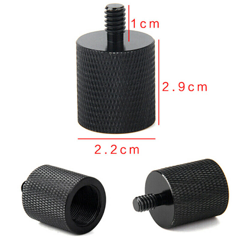 Thread adapter microphone stand 5/8" 27 female to 1/4" 20 male camera tripod