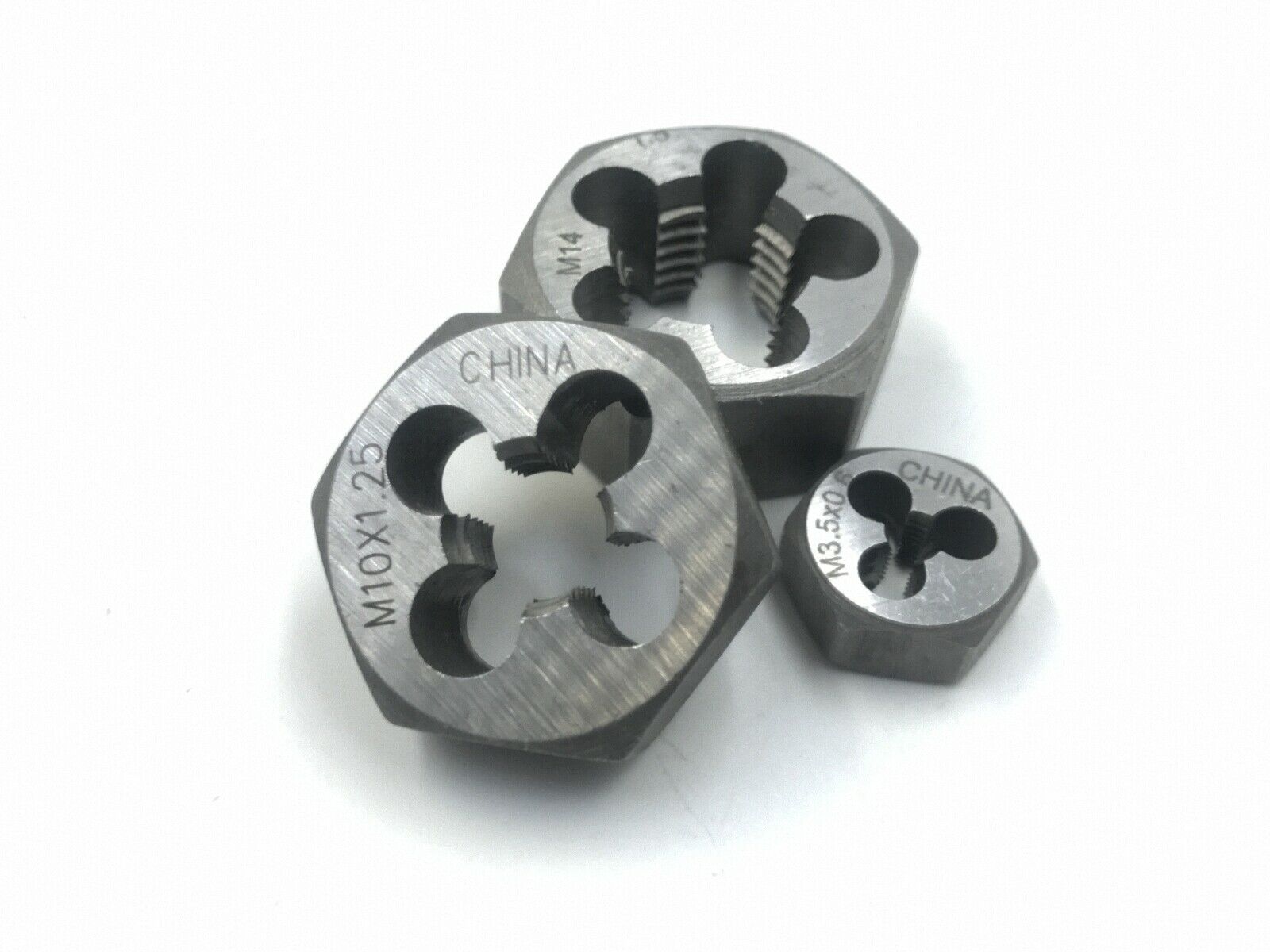8Pcs M2 M3 M4 M5 M6 M8 M10 M12 Hex Pipe Die for Taper Thread Repair [Die/1]