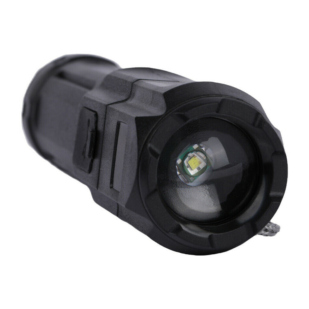 Powerful 450LM Portable LED Flashlight USB Rechargeable Zoom Torch Handheld