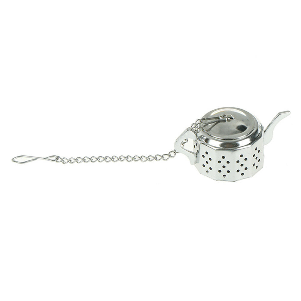 Cute Stainless Steel Teapot Tea Infuser Spice Drink Strain Herbal Filter&T.l8