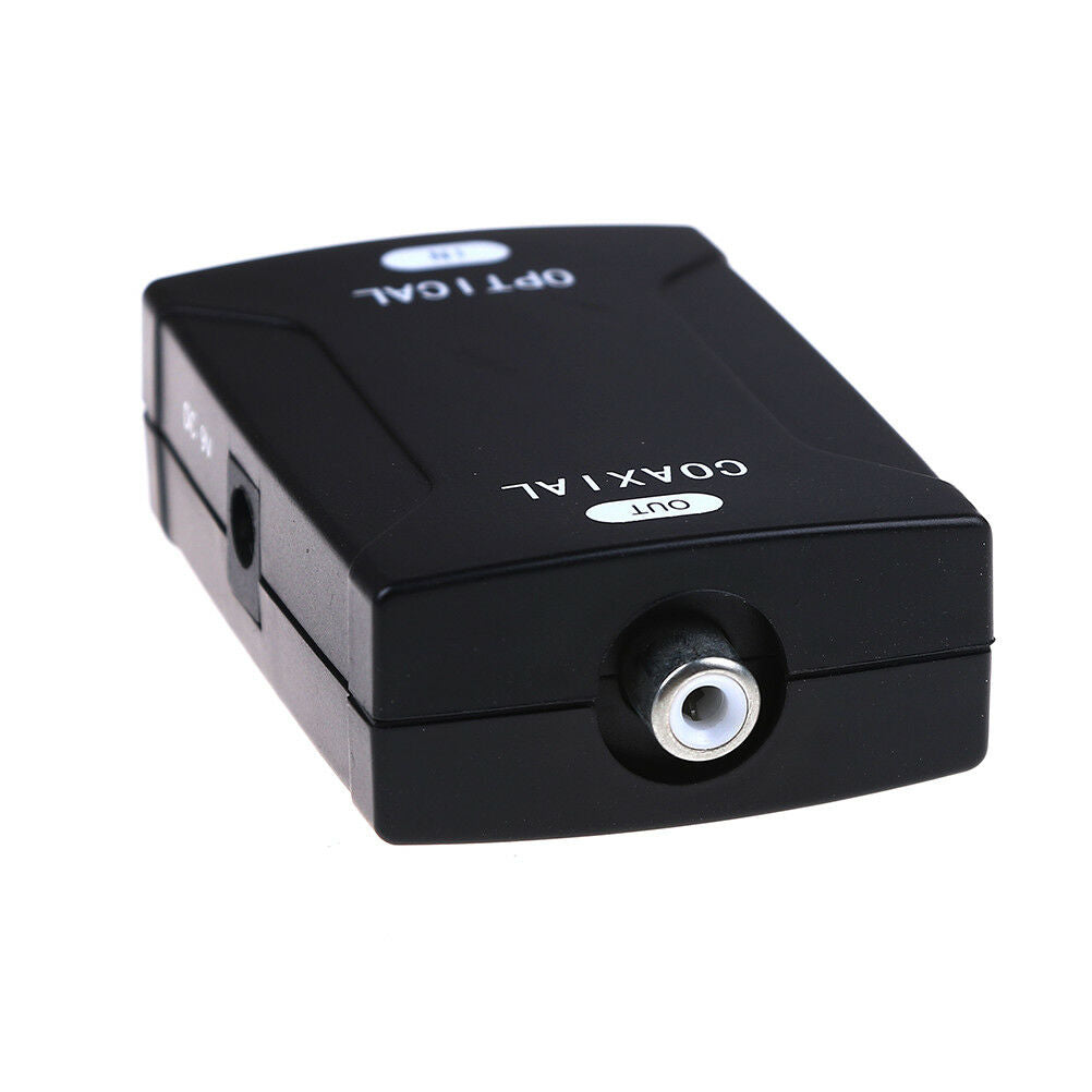Digital optical toslink to coax coaxial RCA digital audio converter adapter BDAU