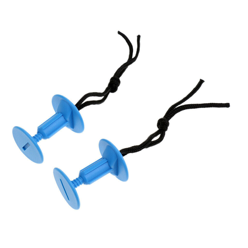 2Pcs Lightweight  Surfboard Leash Plug with Cords Strings Accessory