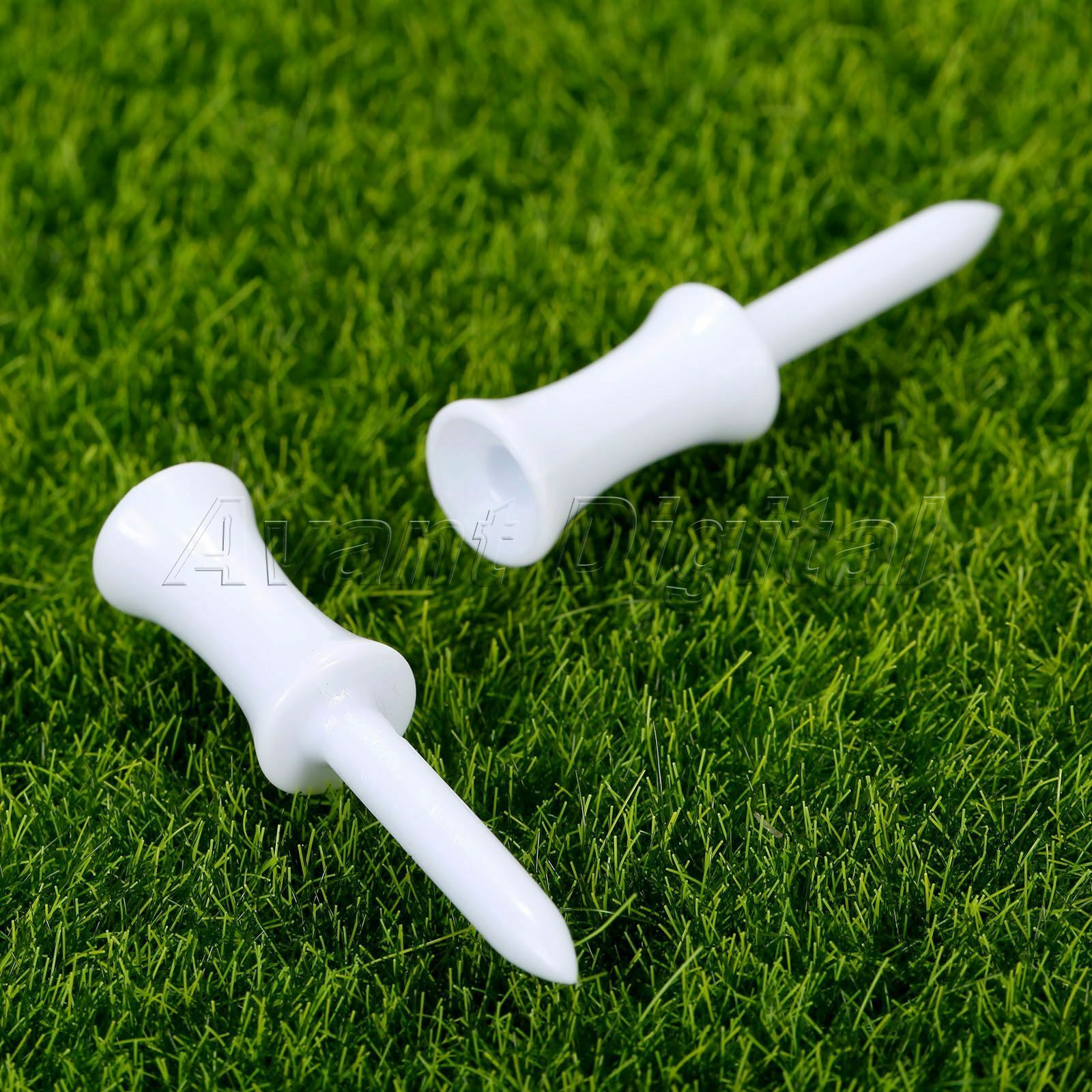54mm Plastic Step Down Golf Tees New Height Control Graduated Castle Tee 100pcs