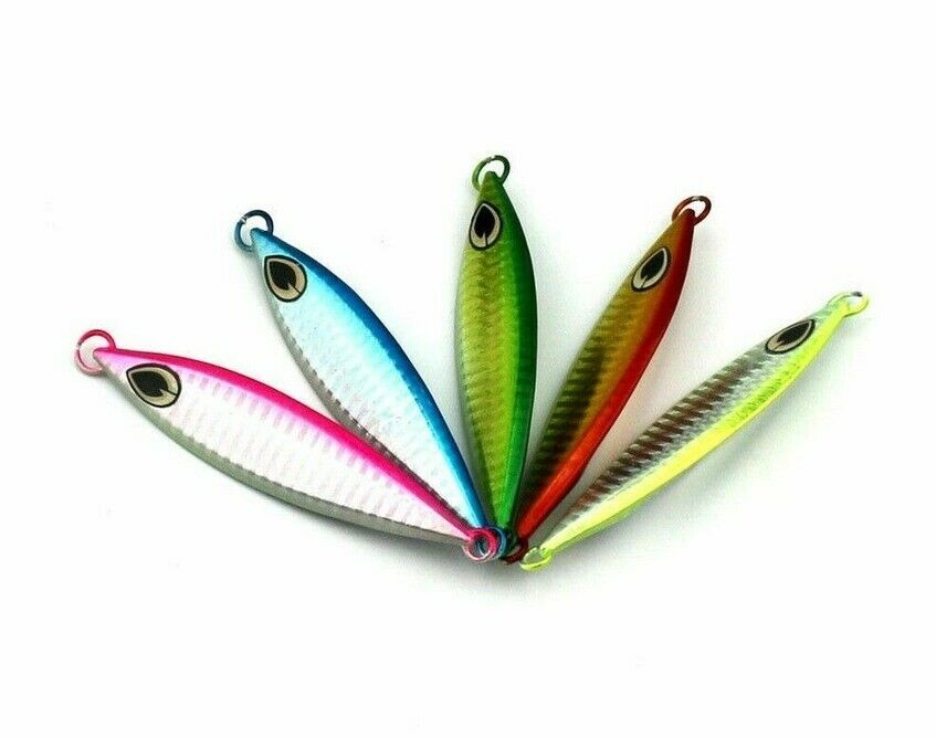 5x Micro Jigs Butterfly Metal Jig Luminous Fishing Lures 30g Snapper Slow Luress